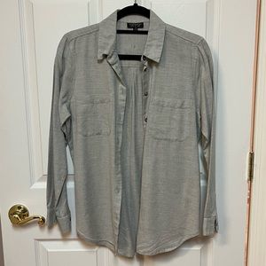 Grey Button Up - TopShop